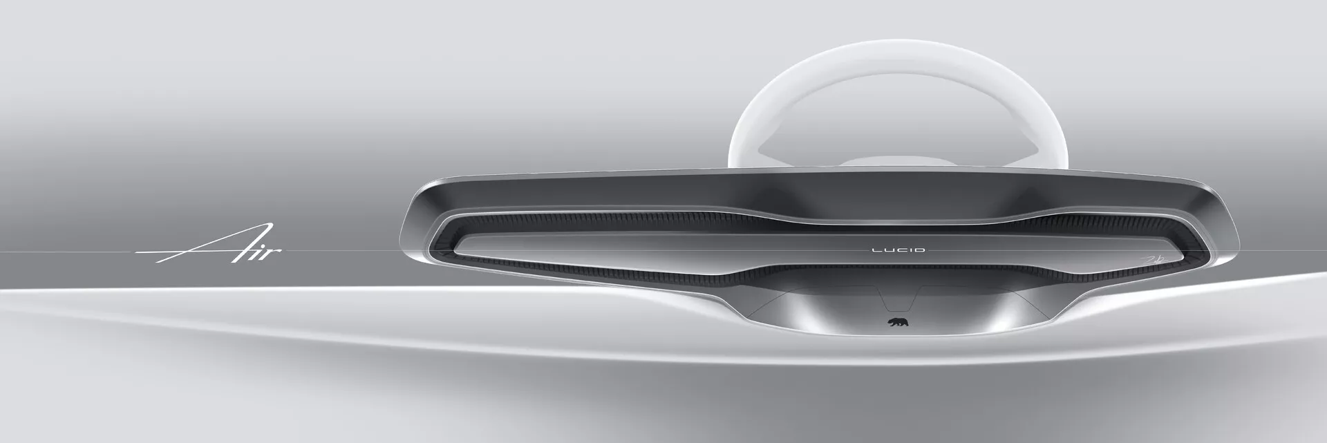 Sedan elétrico de luxo de primeira geração Lucid Air 2022 exibindo design elegante e tecnologia avançada