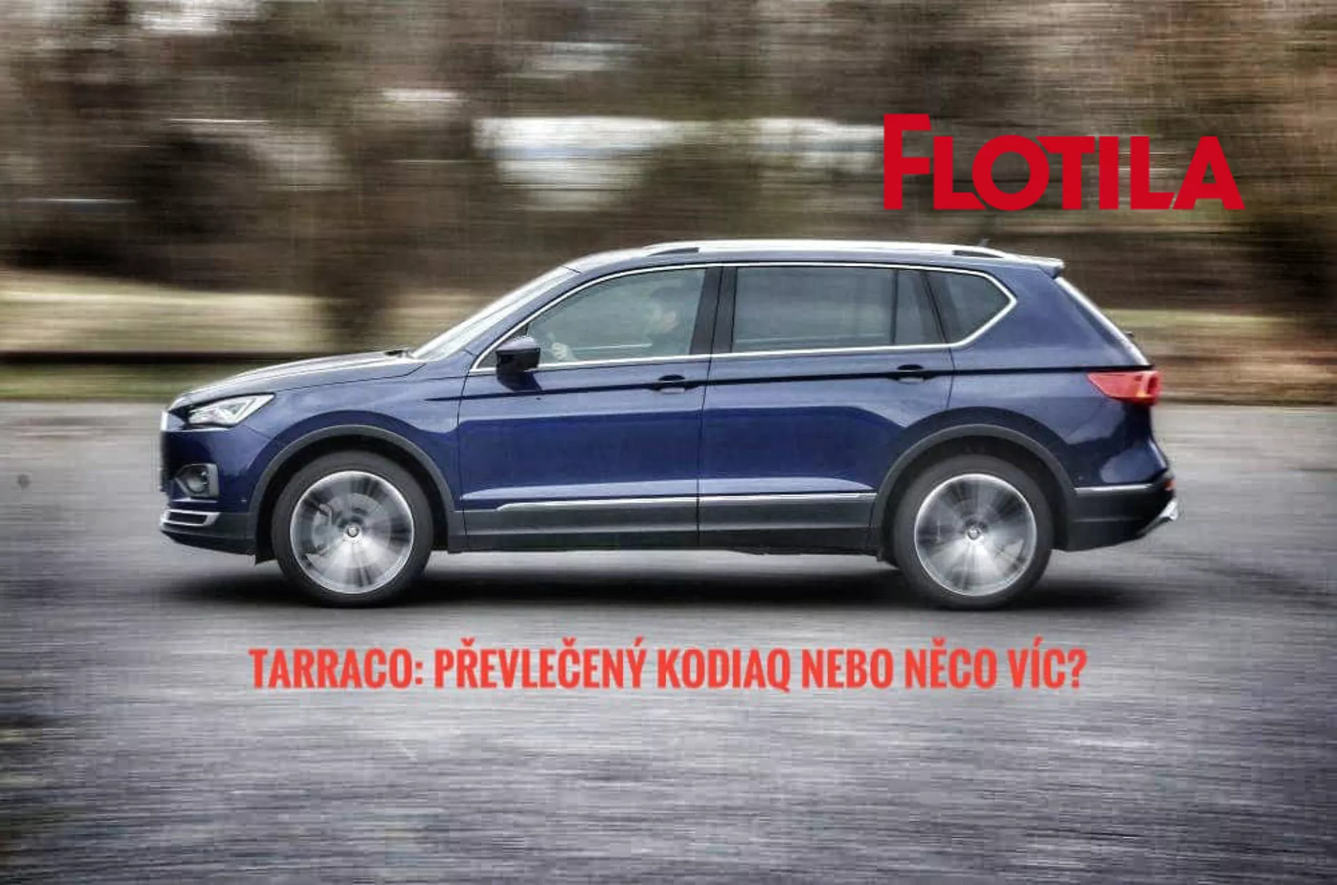 SUV Seat Tarraco 2019 em movimento, capturado de um perfil lateral mostrando seu design elegante e aerodinâmico e características modernas como luzes traseiras LED e rodas de liga leve, com foco no movimento dinâmico e tecnologia automotiva avançada.